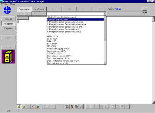 Output design of department finance