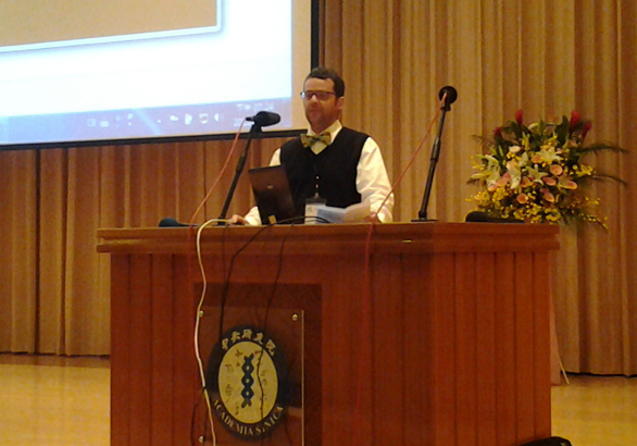 Dr. Daniel Ricard, 2012 Sangster Award winner, at CODATA 2012 conference, Taipei