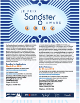 Sangster Award poster 2012