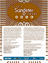 Sangster Award Poster